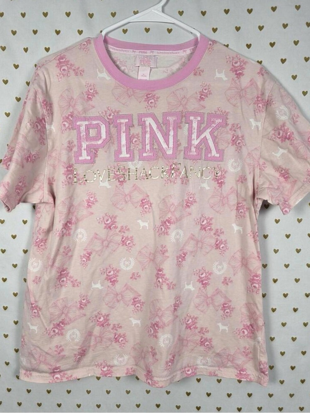 Sweatpants and top SET VS PINK x Loveshackfancy